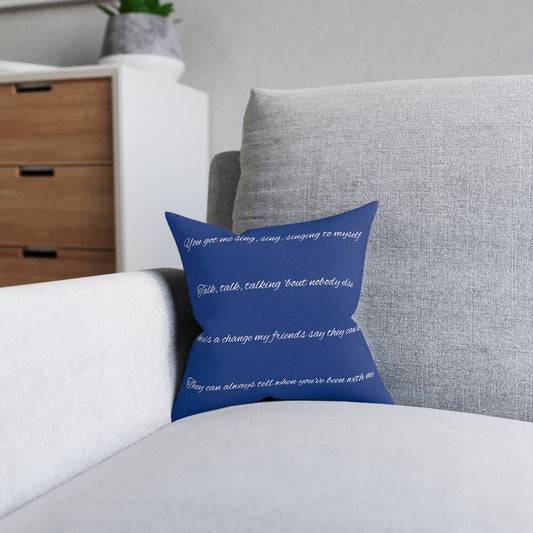 Can AlwaysTell - Square Pillow - Pink Back