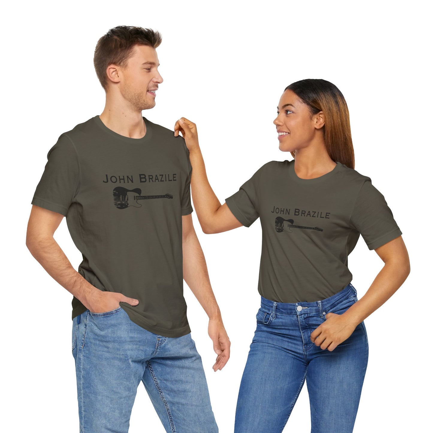 A Classic: The John Brazile Guitar Tee  - Unisex Jersey Short Sleeve