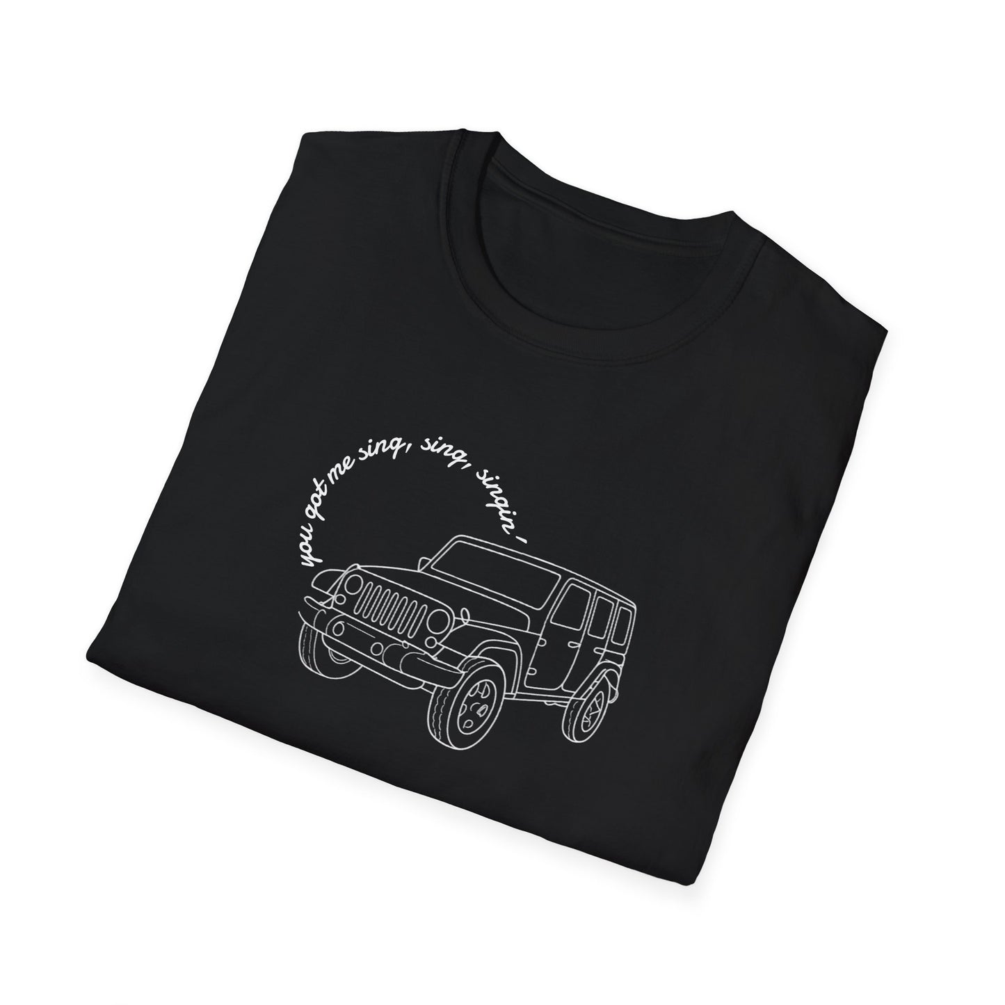Can Always Tell "You Got Me Sing, Sing, Singin'" Outline Tee