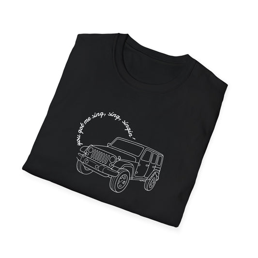 Can Always Tell "You Got Me Sing, Sing, Singin'" Outline Tee