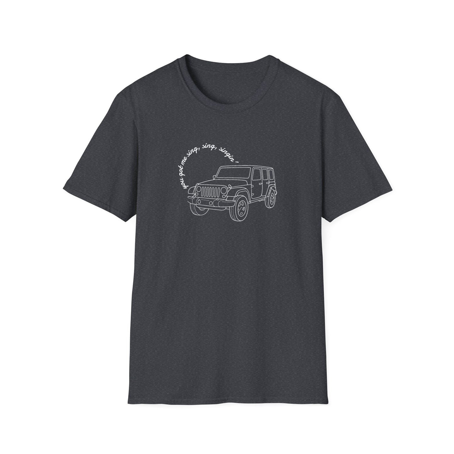 Can Always Tell "You Got Me Sing, Sing, Singin'" Outline Tee