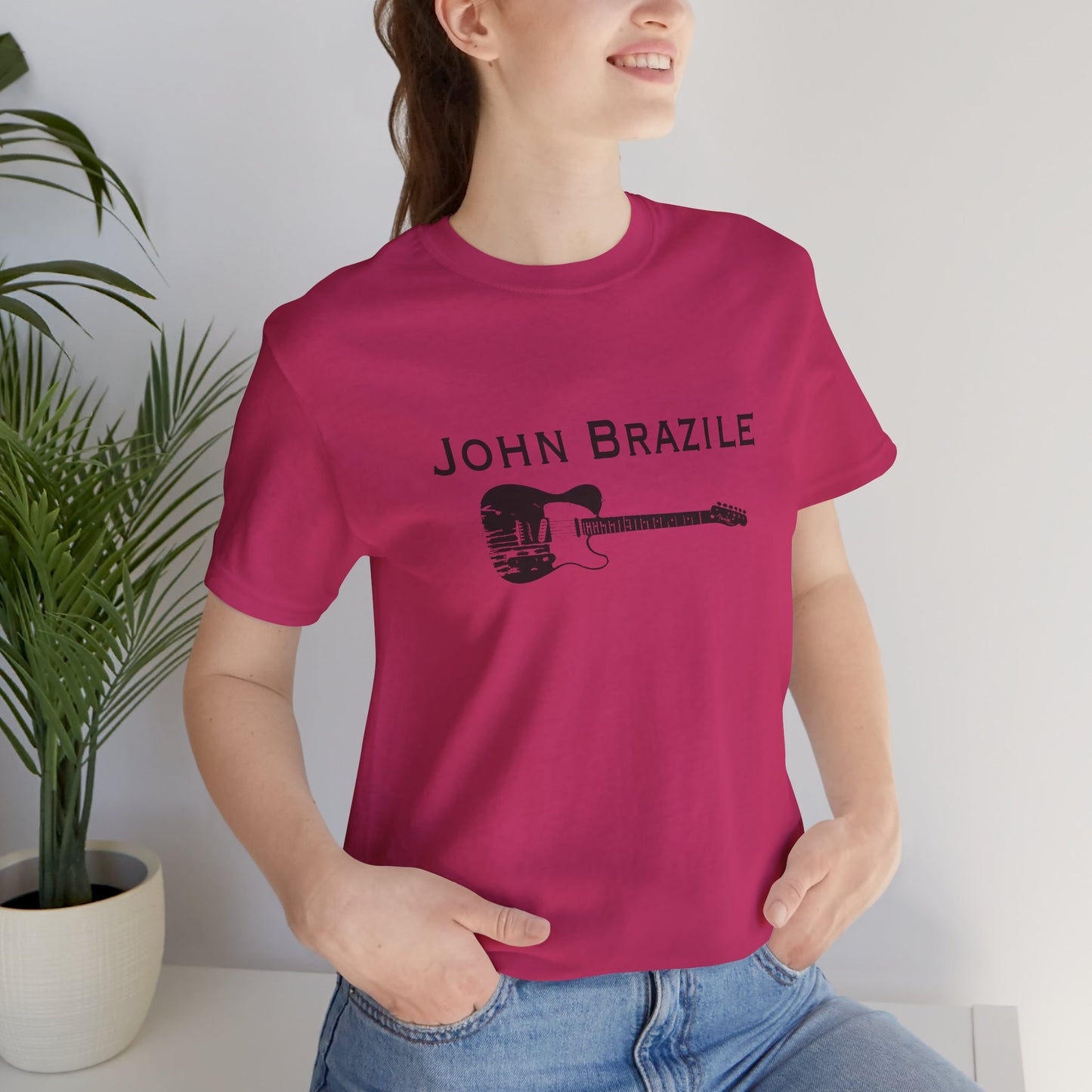 A Classic: The John Brazile Guitar Tee  - Unisex Jersey Short Sleeve