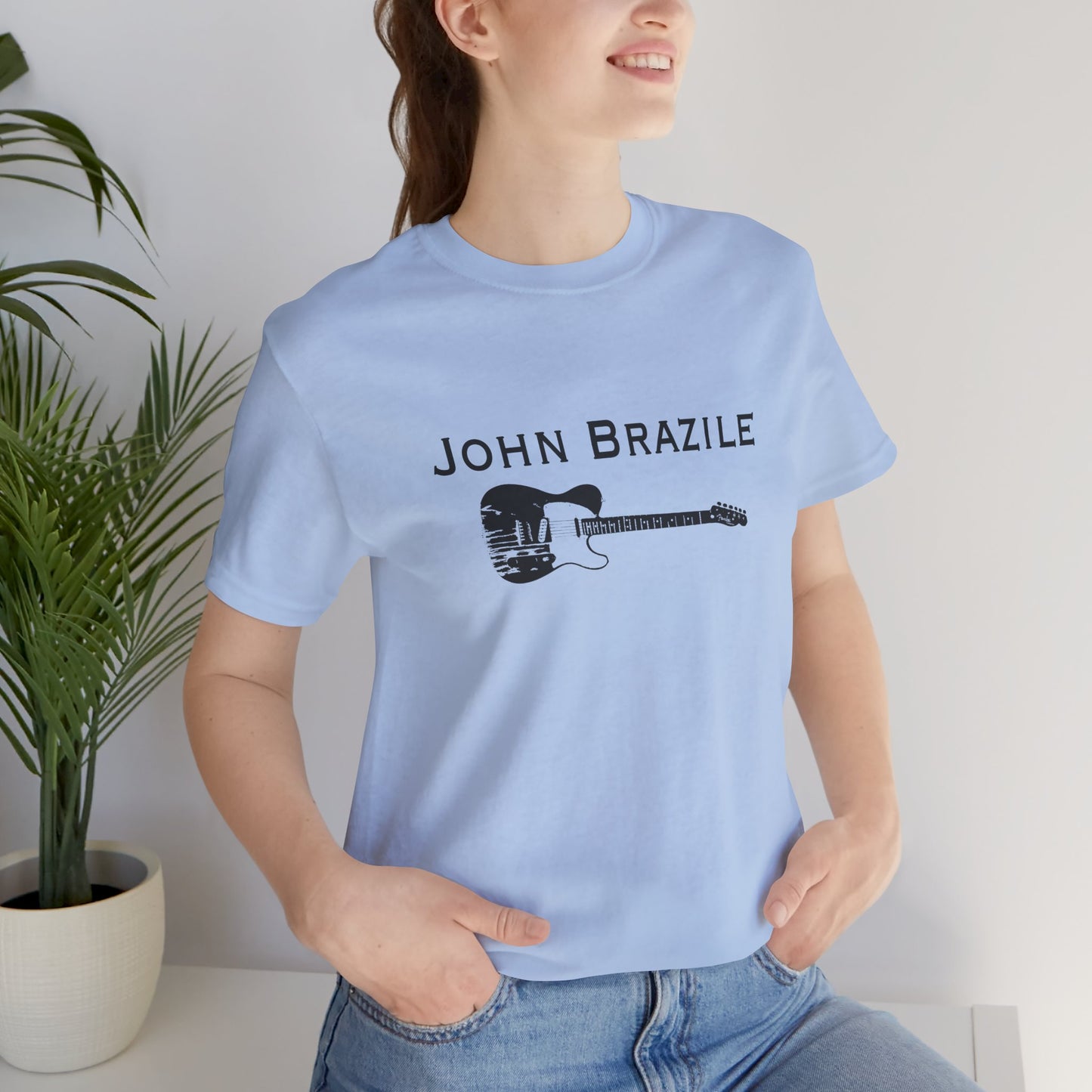 A Classic: The John Brazile Guitar Tee  - Unisex Jersey Short Sleeve