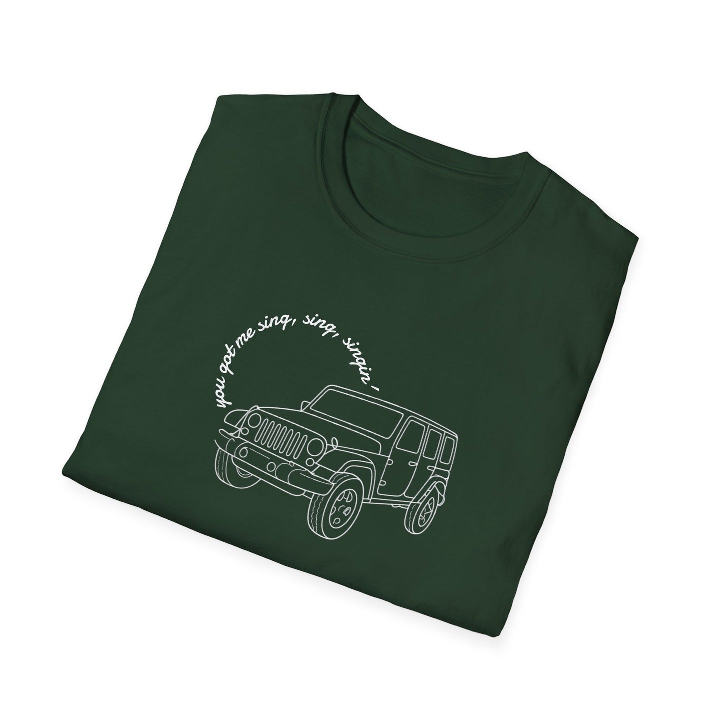 Can Always Tell "You Got Me Sing, Sing, Singin'" Outline Tee