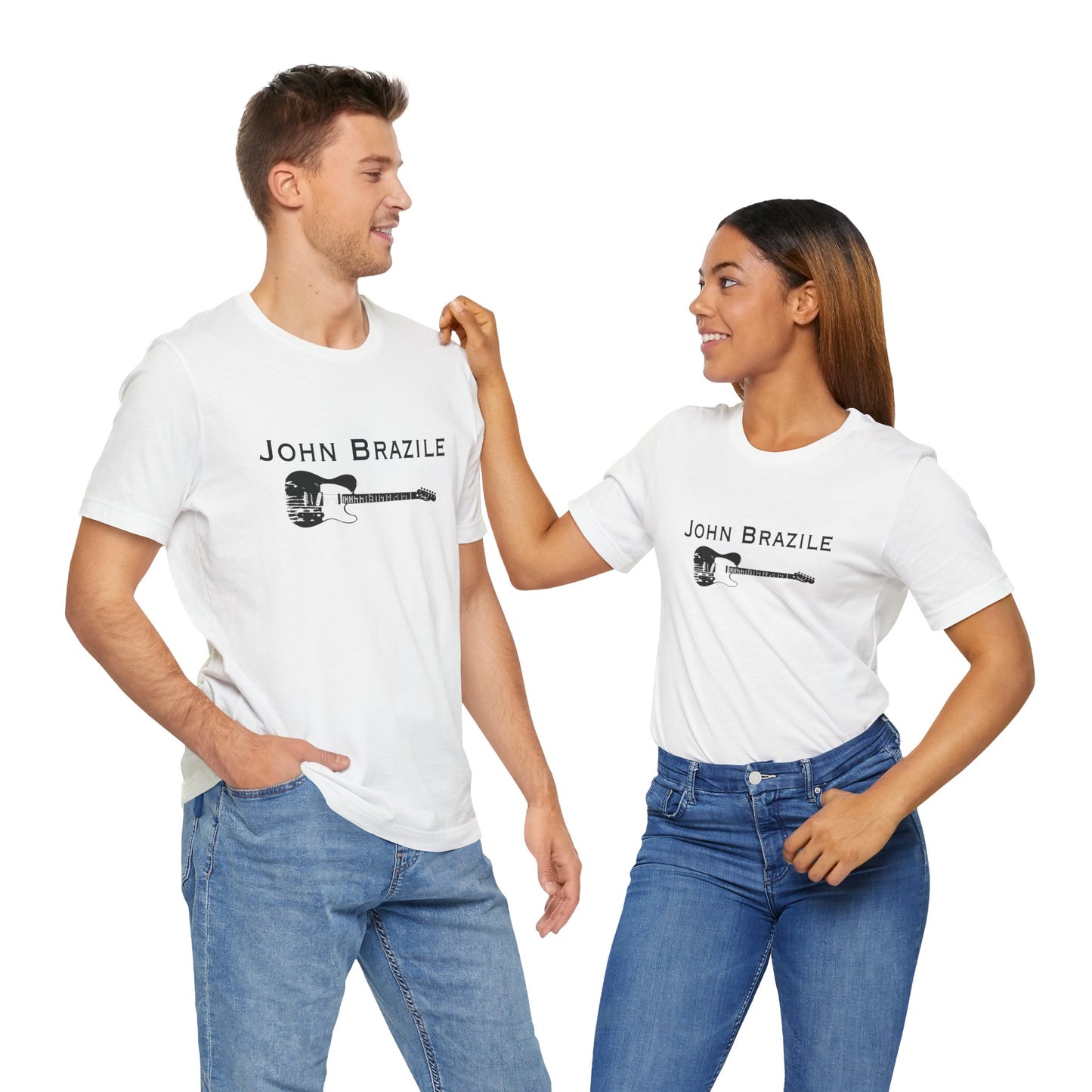 A Classic: The John Brazile Guitar Tee  - Unisex Jersey Short Sleeve