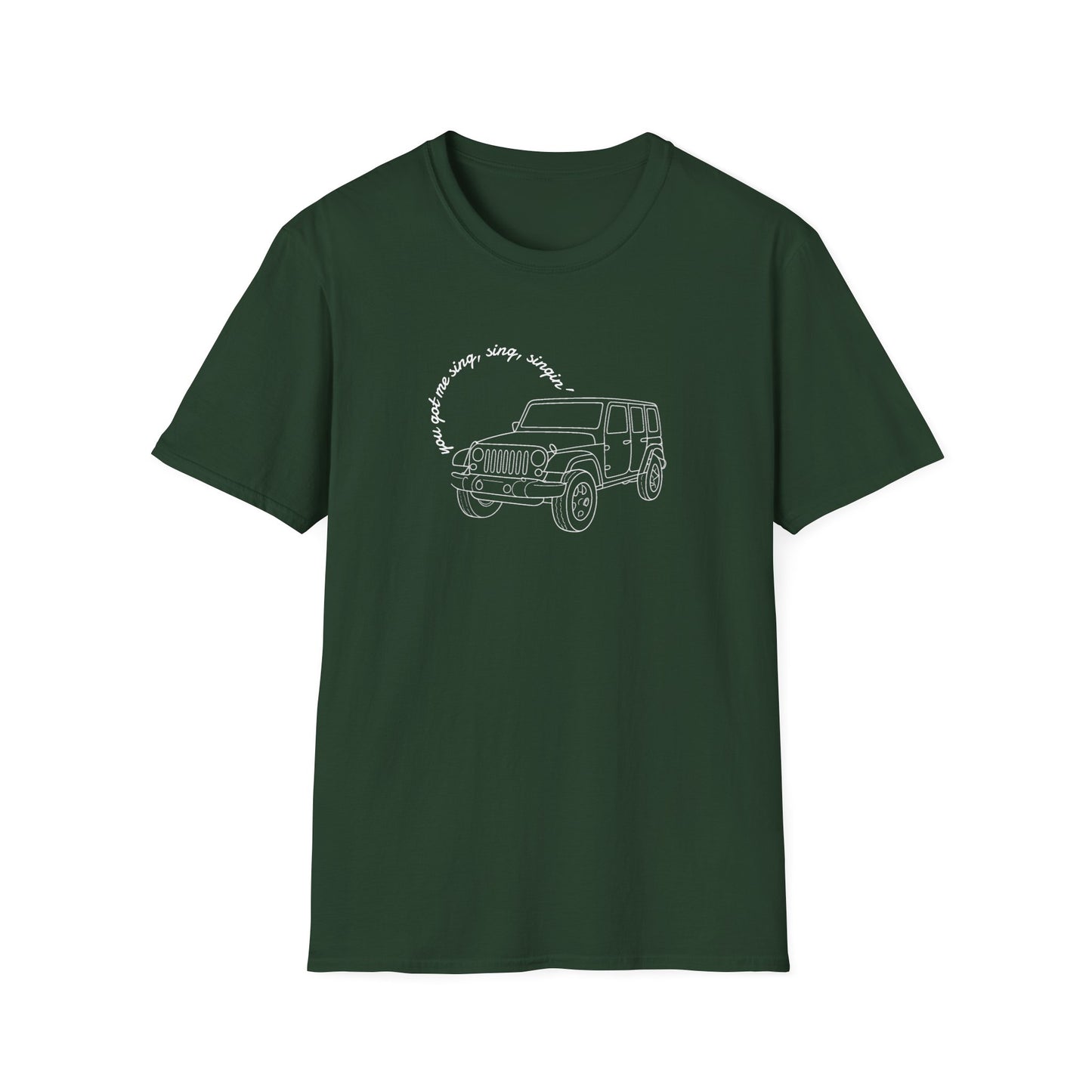 Can Always Tell "You Got Me Sing, Sing, Singin'" Outline Tee
