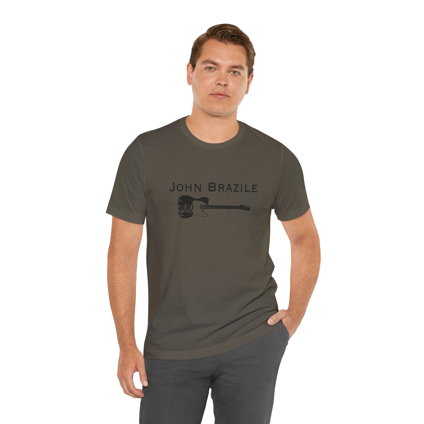 A Classic: The John Brazile Guitar Tee  - Unisex Jersey Short Sleeve