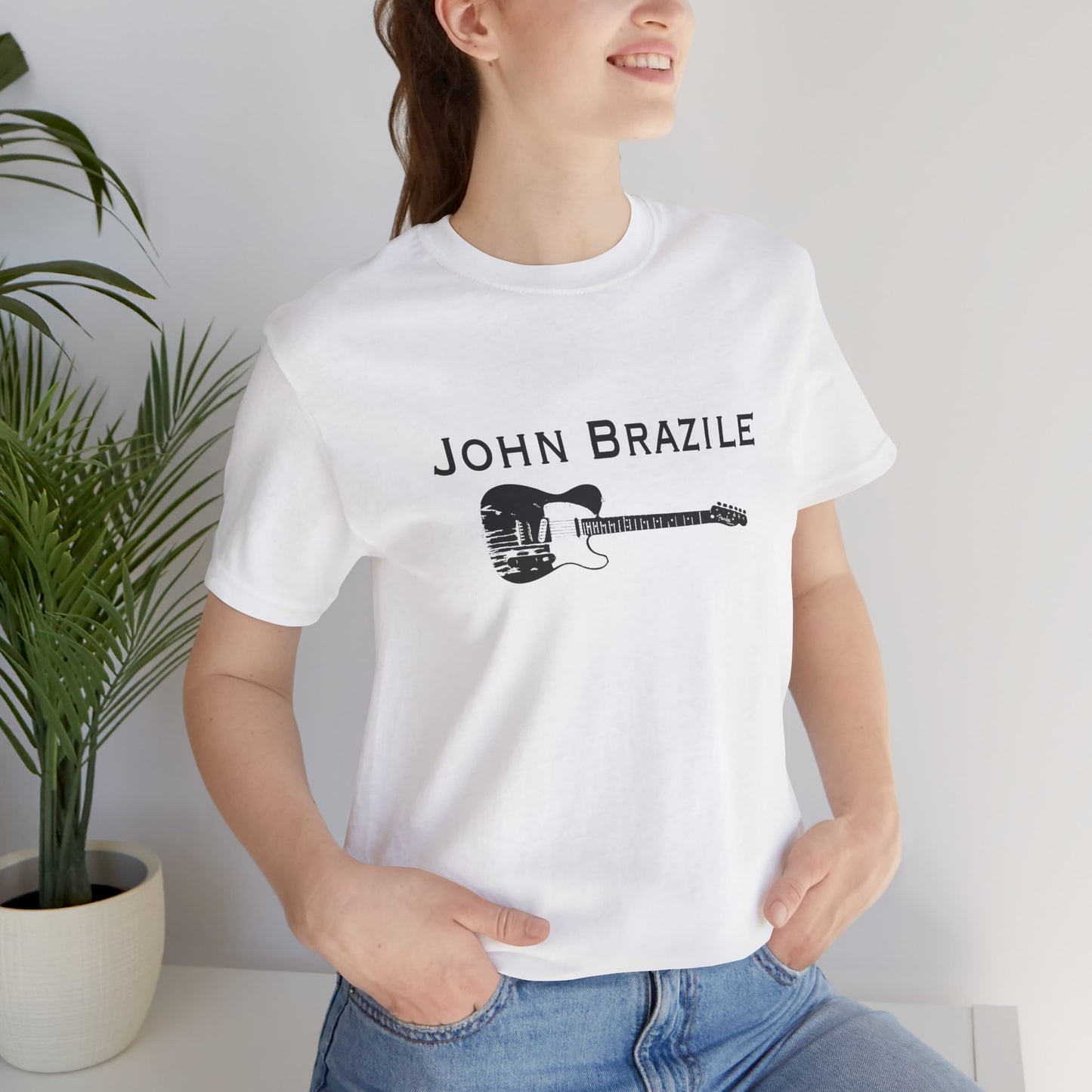 A Classic: The John Brazile Guitar Tee  - Unisex Jersey Short Sleeve