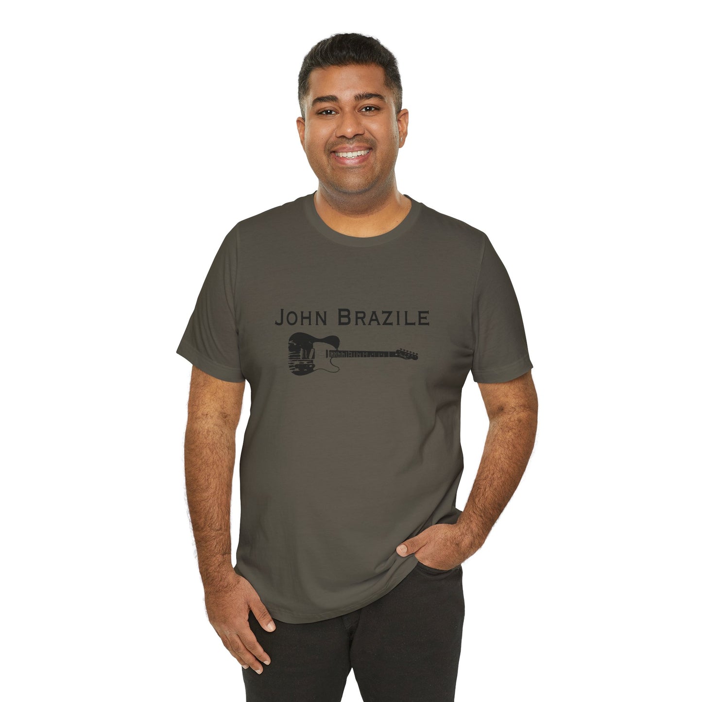 A Classic: The John Brazile Guitar Tee  - Unisex Jersey Short Sleeve