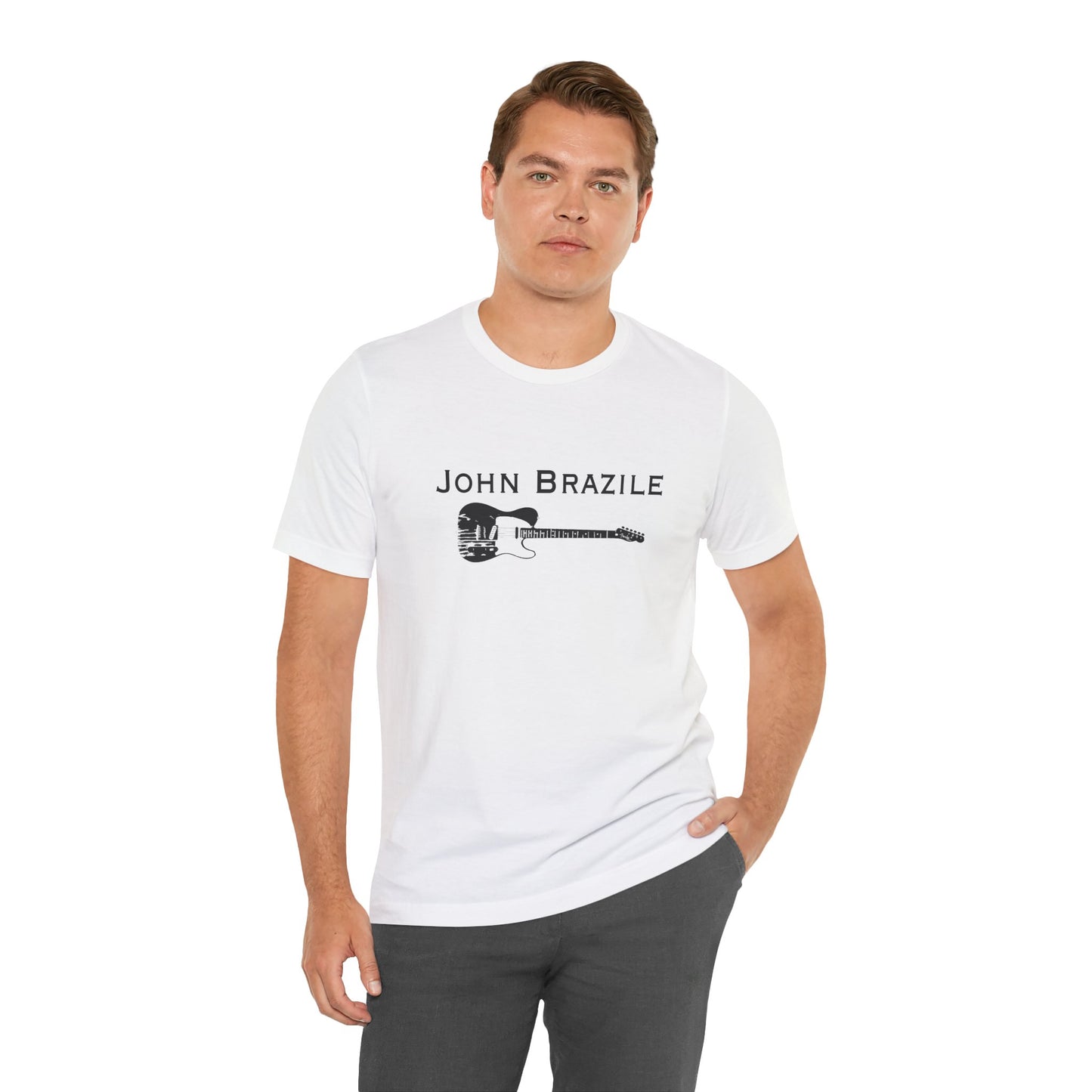 A Classic: The John Brazile Guitar Tee  - Unisex Jersey Short Sleeve