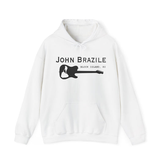 Silhouetted Block Island Guitar - John Brazile Hoodie