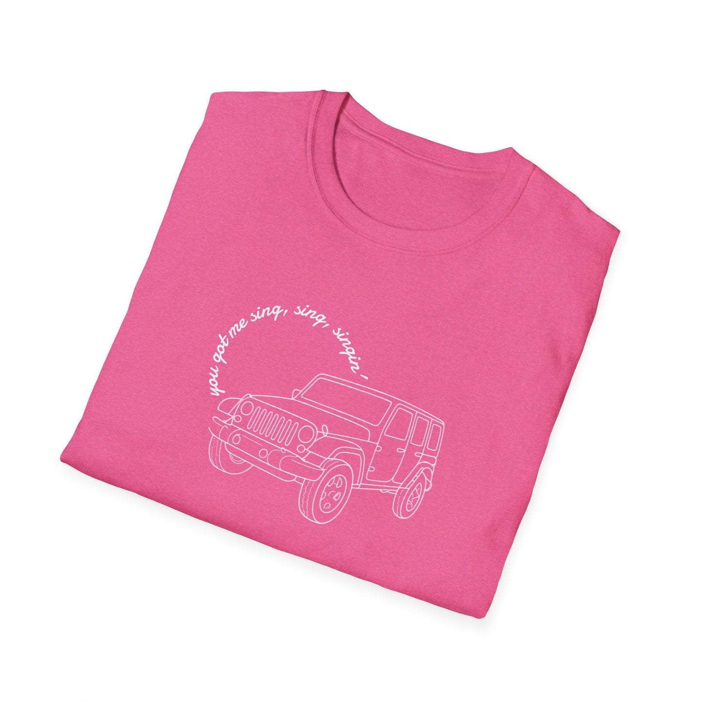 Can Always Tell "You Got Me Sing, Sing, Singin'" Outline Tee