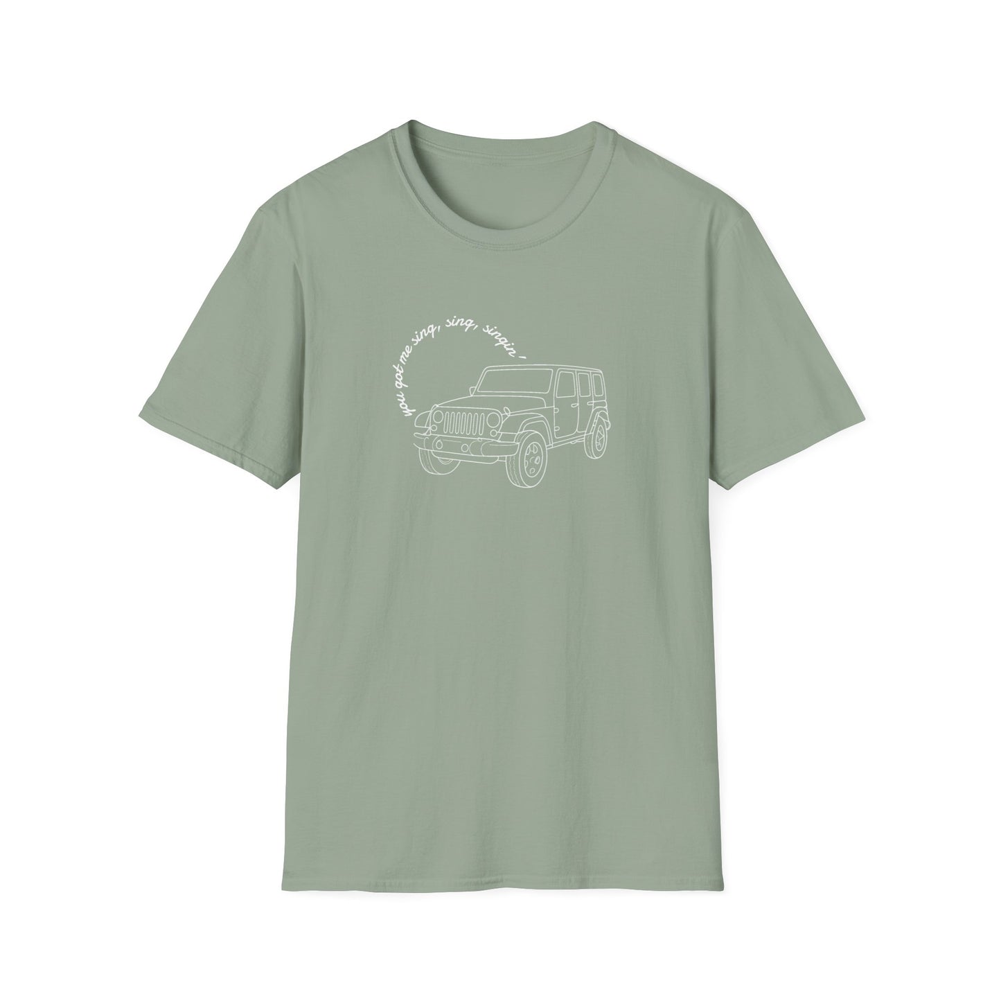 Can Always Tell "You Got Me Sing, Sing, Singin'" Outline Tee