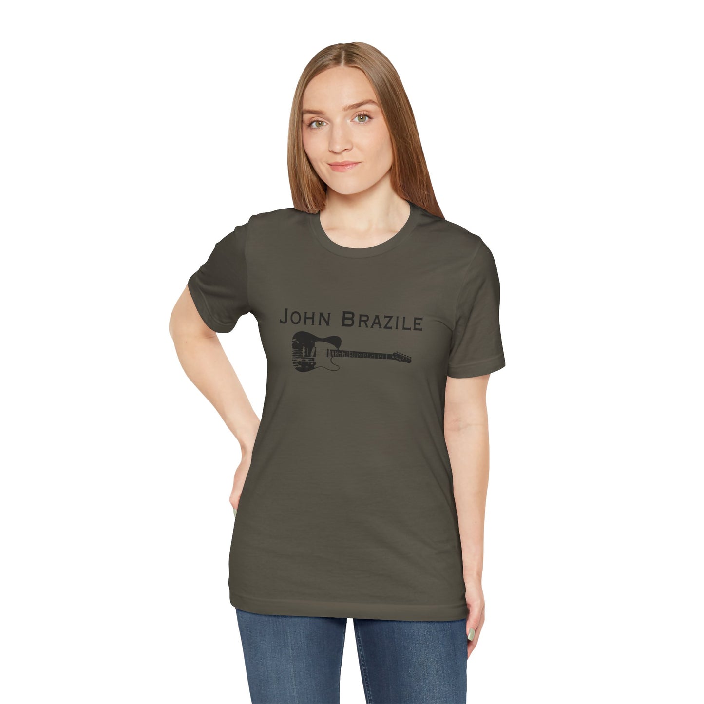 A Classic: The John Brazile Guitar Tee  - Unisex Jersey Short Sleeve