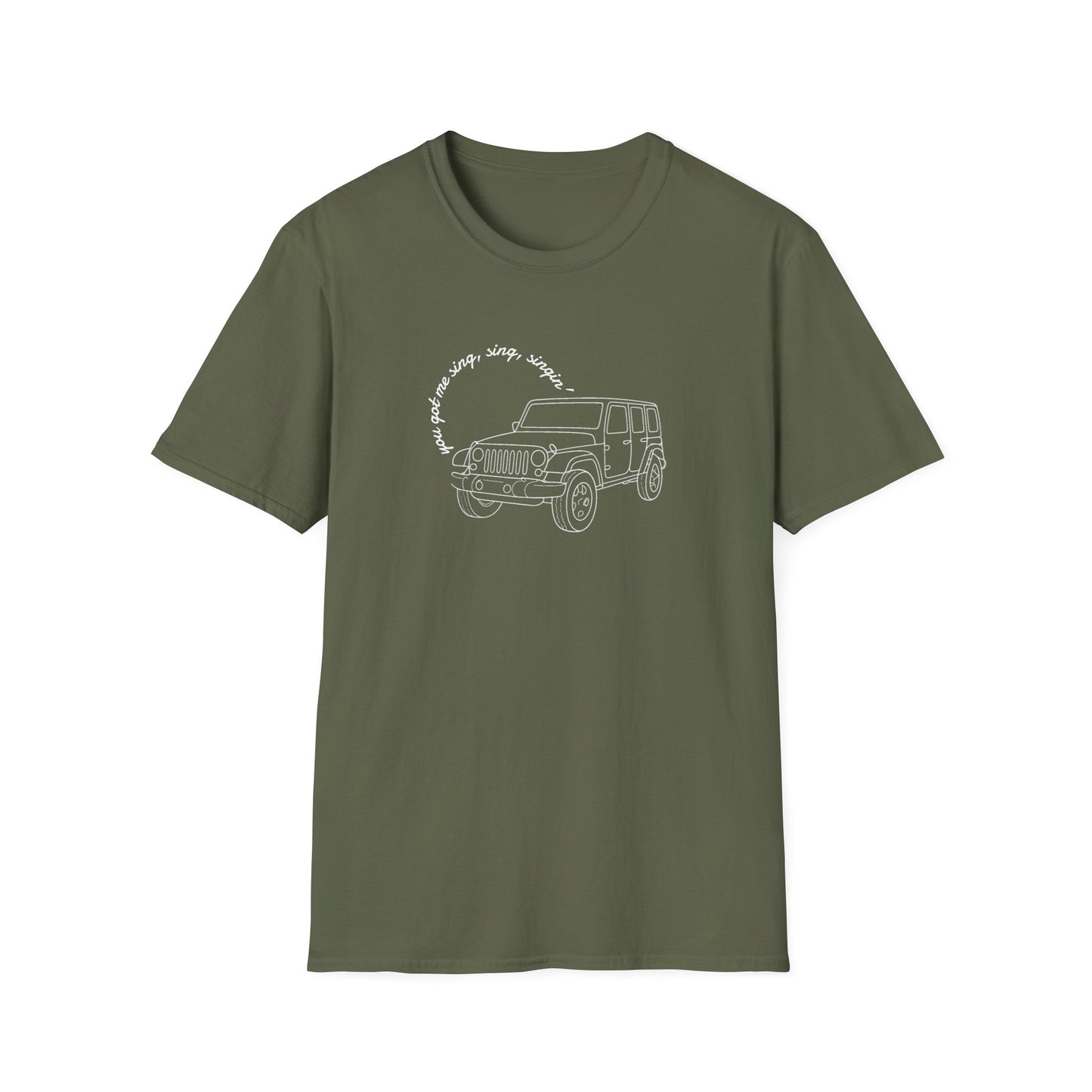 Can Always Tell "You Got Me Sing, Sing, Singin'" Outline Tee