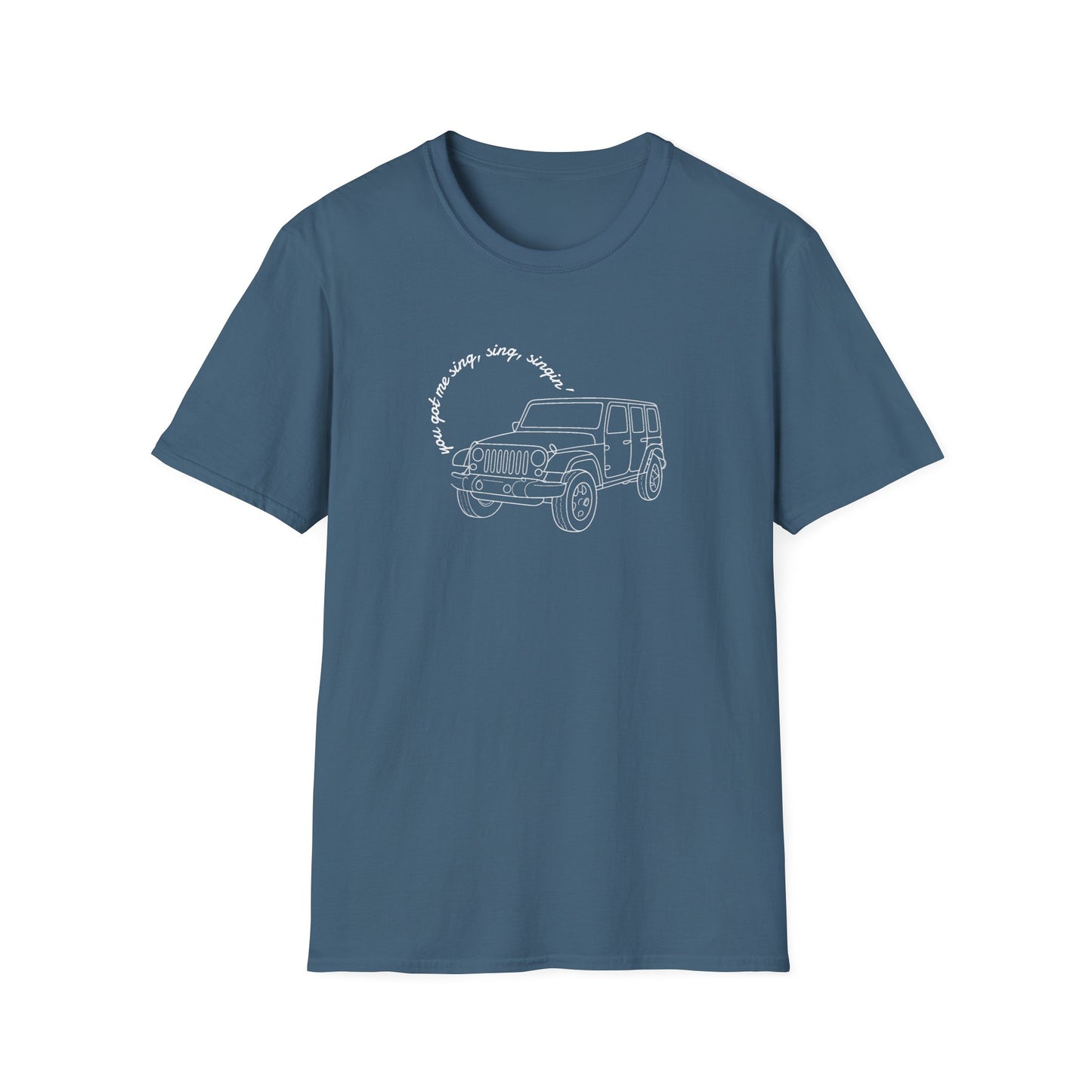 Can Always Tell "You Got Me Sing, Sing, Singin'" Outline Tee