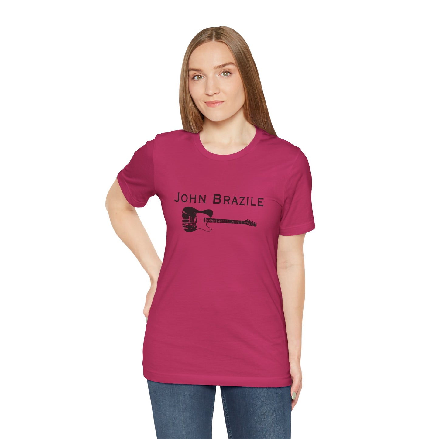 A Classic: The John Brazile Guitar Tee  - Unisex Jersey Short Sleeve
