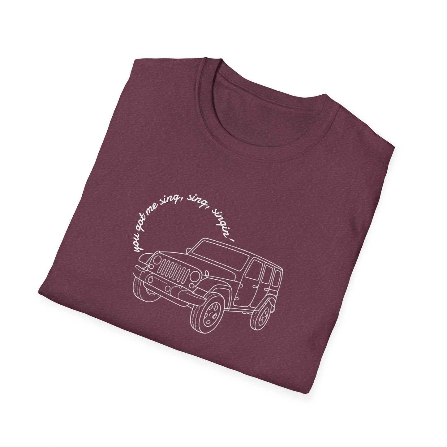 Can Always Tell "You Got Me Sing, Sing, Singin'" Outline Tee