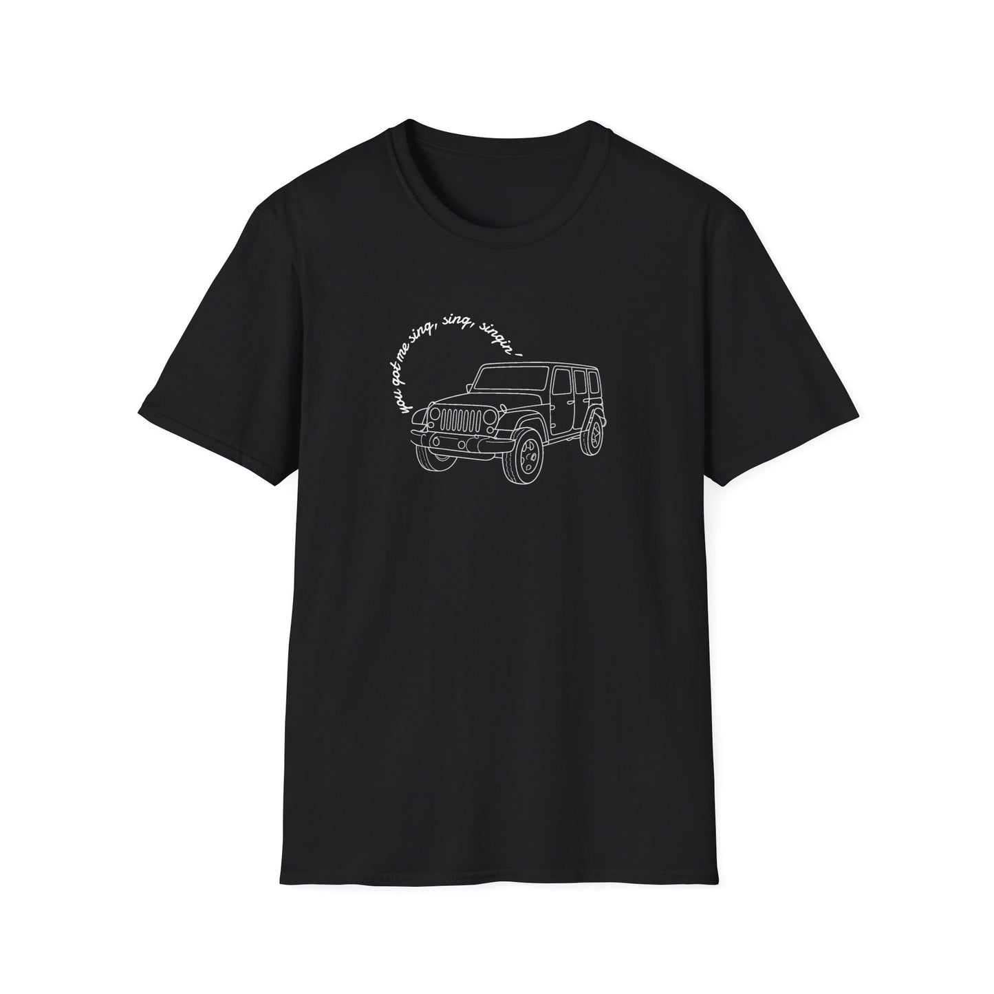 Can Always Tell "You Got Me Sing, Sing, Singin'" Outline Tee