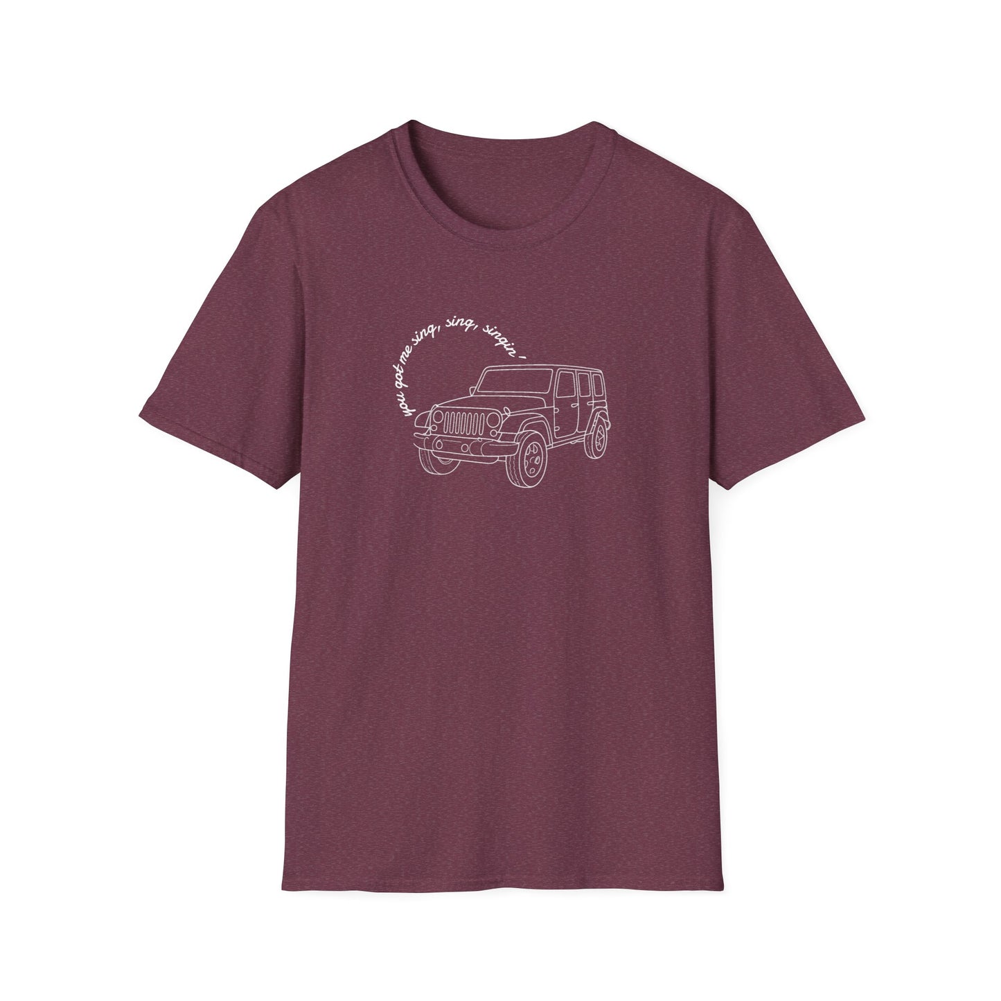 Can Always Tell "You Got Me Sing, Sing, Singin'" Outline Tee