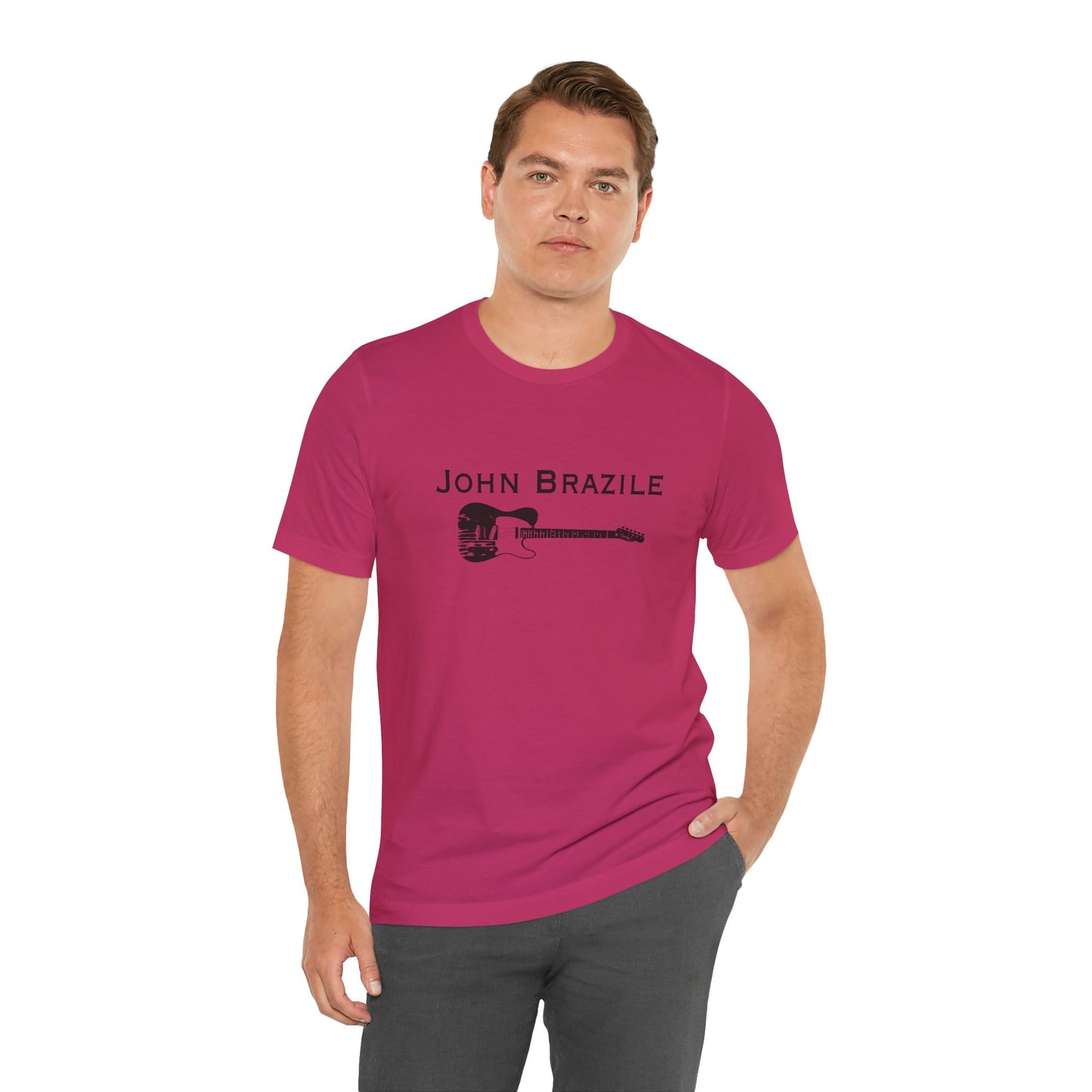 A Classic: The John Brazile Guitar Tee  - Unisex Jersey Short Sleeve