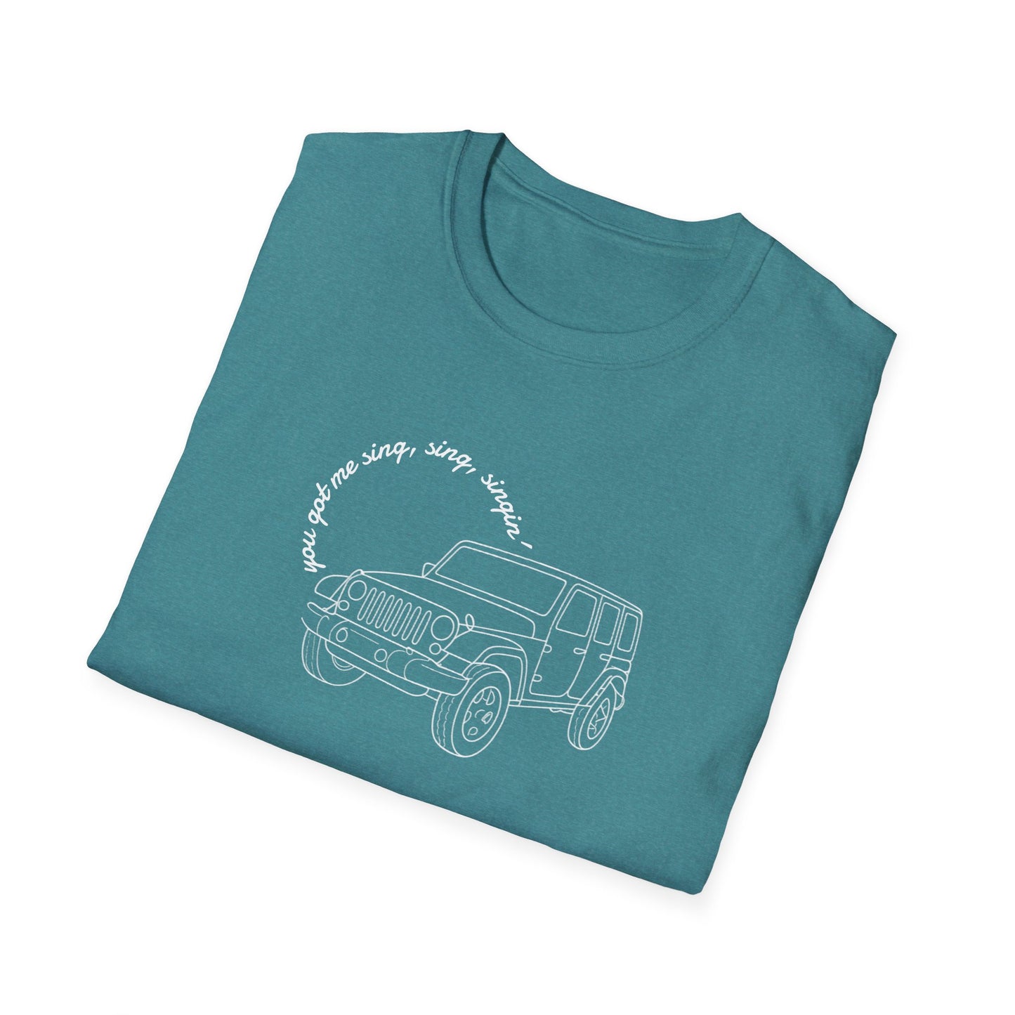 Can Always Tell "You Got Me Sing, Sing, Singin'" Outline Tee
