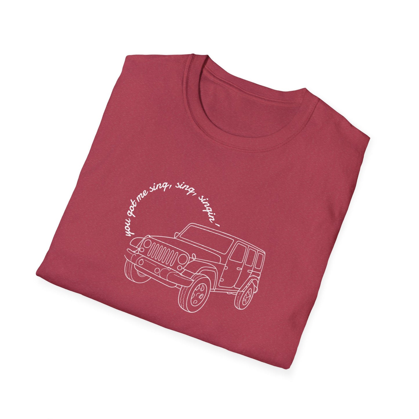 Can Always Tell "You Got Me Sing, Sing, Singin'" Outline Tee