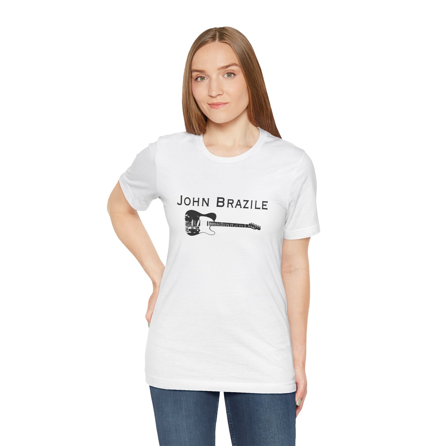 A Classic: The John Brazile Guitar Tee  - Unisex Jersey Short Sleeve