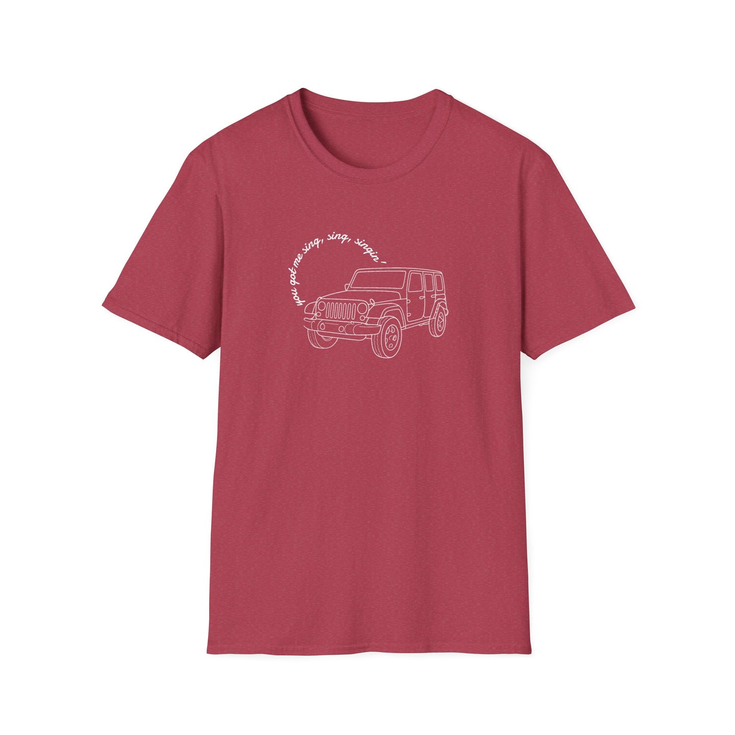Can Always Tell "You Got Me Sing, Sing, Singin'" Outline Tee