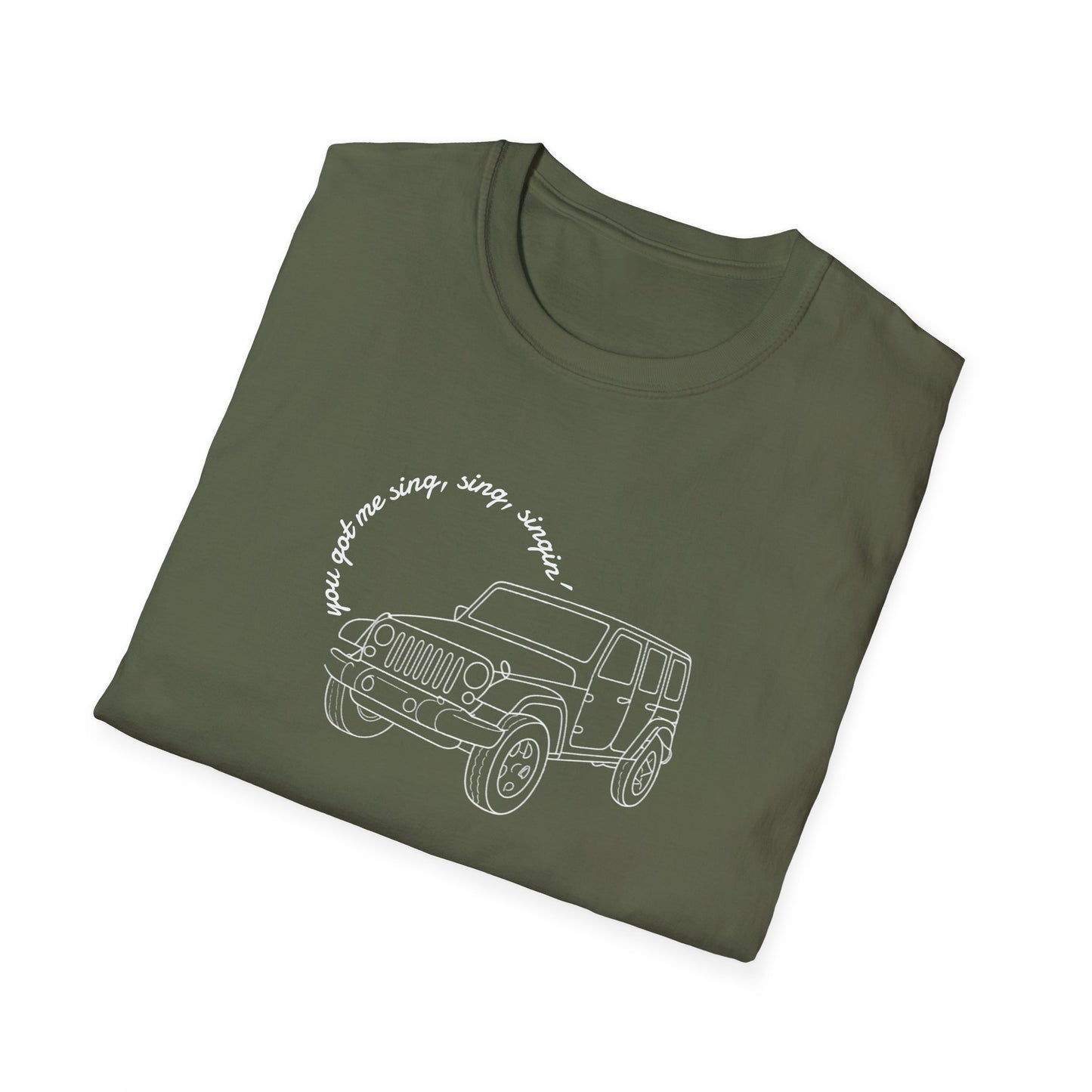 Can Always Tell "You Got Me Sing, Sing, Singin'" Outline Tee