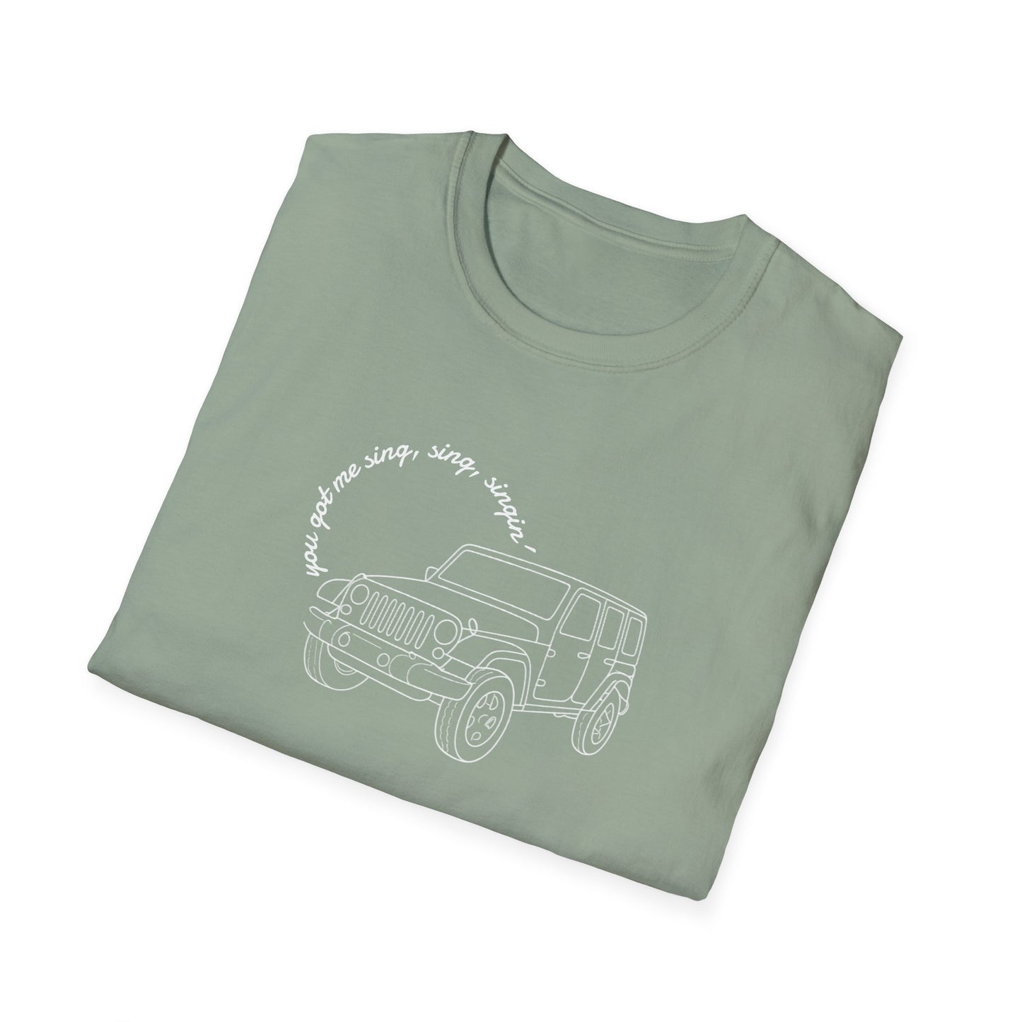 Can Always Tell "You Got Me Sing, Sing, Singin'" Outline Tee
