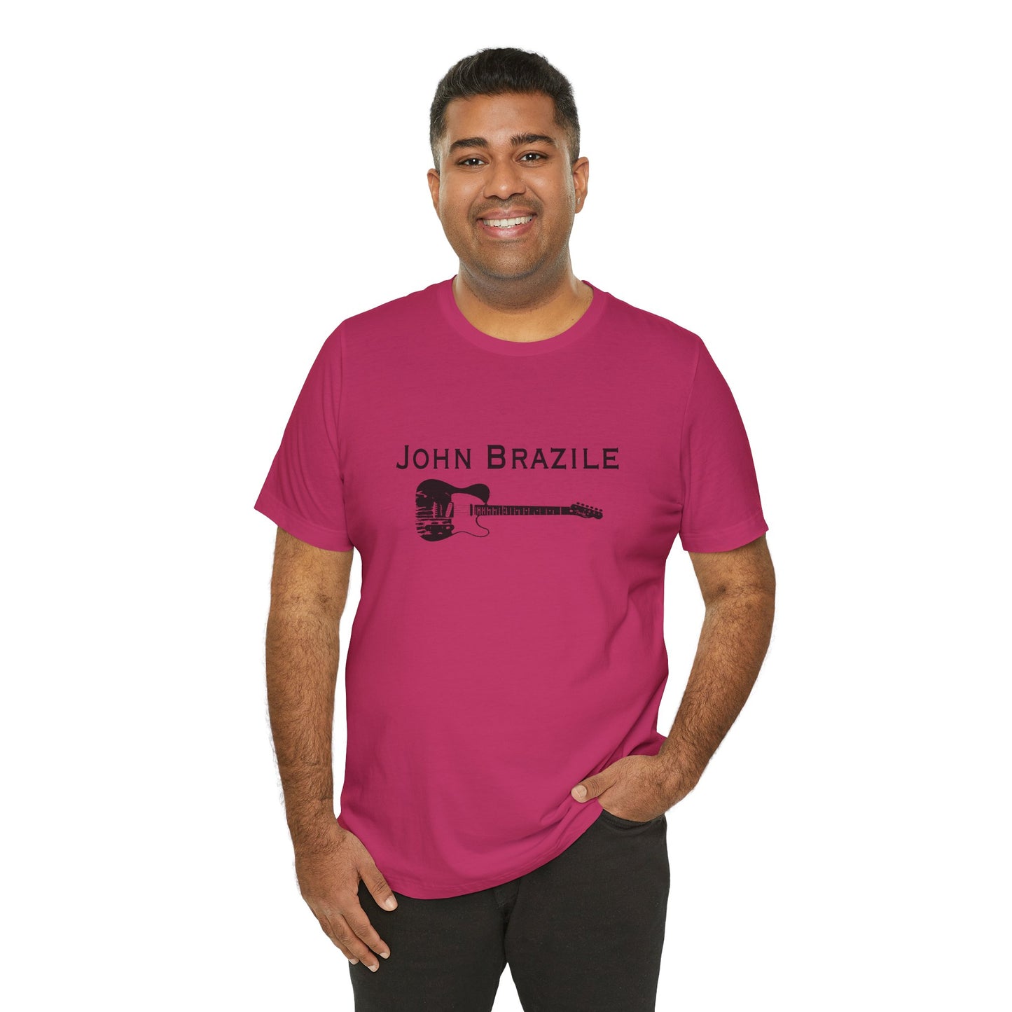 A Classic: The John Brazile Guitar Tee  - Unisex Jersey Short Sleeve
