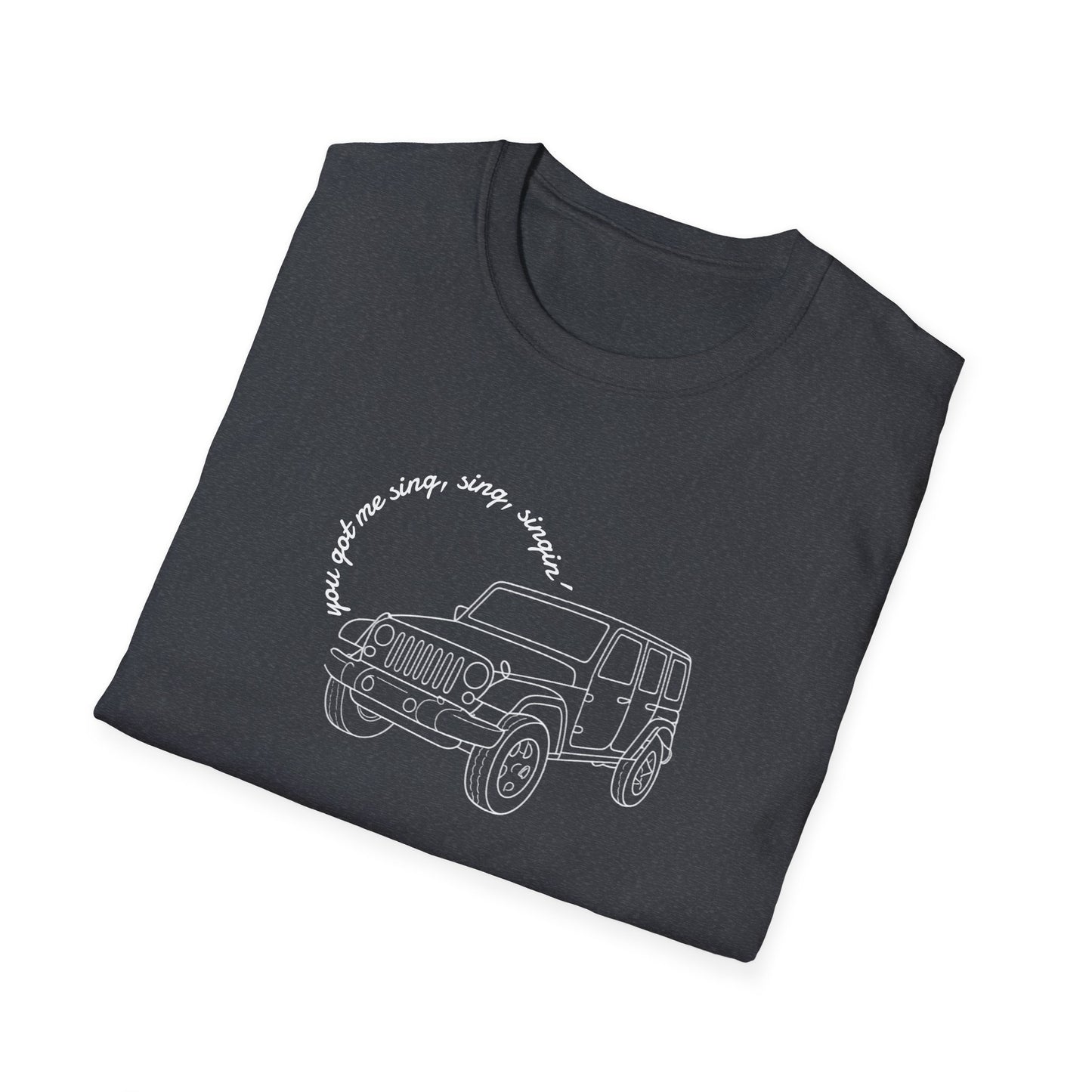 Can Always Tell "You Got Me Sing, Sing, Singin'" Outline Tee